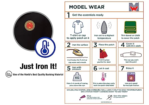 Model Wear - RE Logo Emblem Embroidered Appliques Patches
