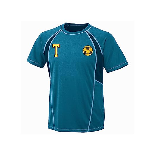 Model Wear - Foot Ball Embroidered Appliques Patches - Yellow/Black