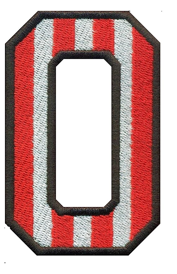 Model Wear Patches Number Style Embroidery Applique Decoration for Clothes - Red/White (0)