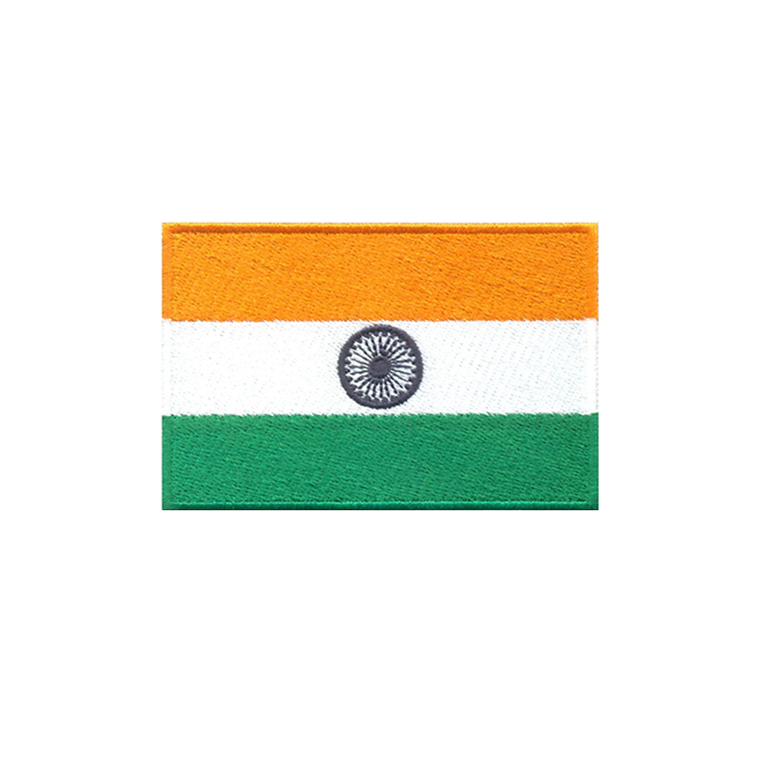 AE03-ModelWear™ Unisex Iron on Embroidered India Flag Patch for Clothing(AE03 - Indian Flag)