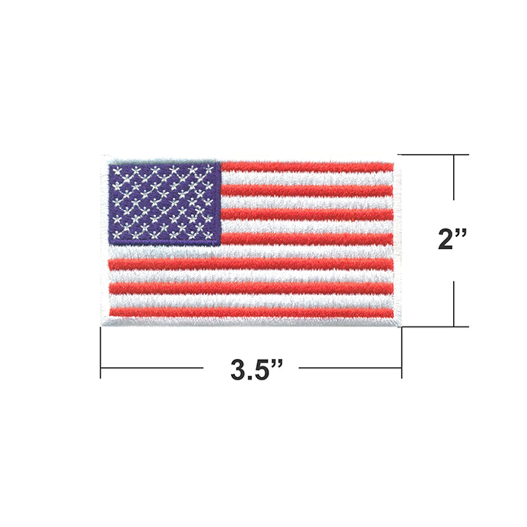 ModelWear™ Unisex Iron on Embroidered USA Flag Patch for Clothing (AE03-USA)