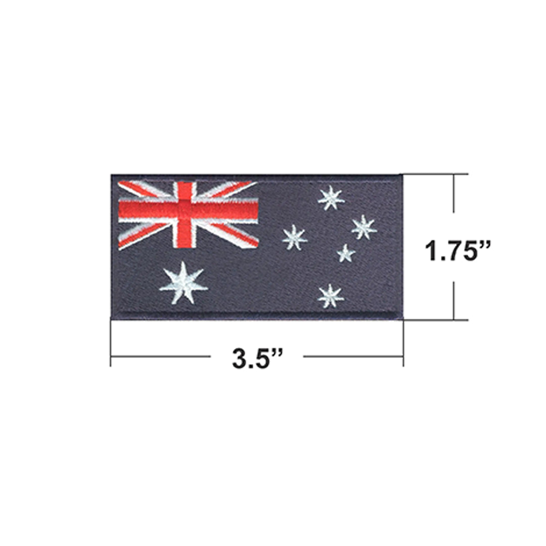 AE03-ModelWear™ Unisex Iron on Embroidered Australia Flag Patch for Clothing (AE03 - AUSTRALIA)