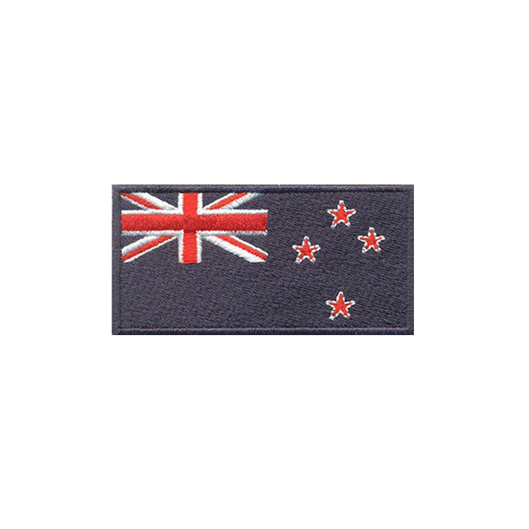 AE03-ModelWear™ Unisex Iron on Embroidered Newzeland Flag Patch for Clothing (AE03 - NEWZELND)