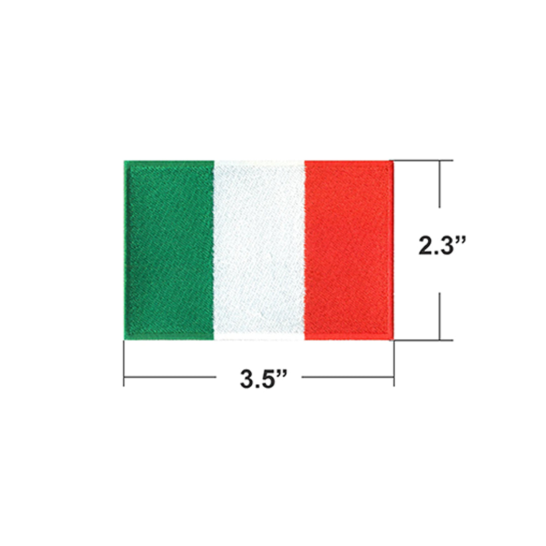 AE03-ModelWear™ Unisex Iron on Embroidered Italy Flag Patch for Clothing(AE03 - ITALY)