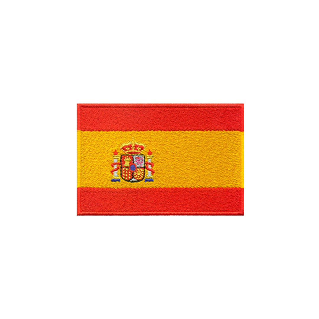AE03- ModelWear™ Unisex Iron on Embroidered Spain Flag Patch for Clothing(AE03-SPAIN)