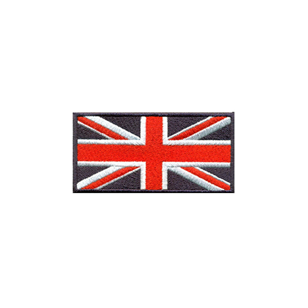 AE03-ModelWear™ Unisex Iron on Embroidered UK Flag Patch for Clothing (AE03-UK)