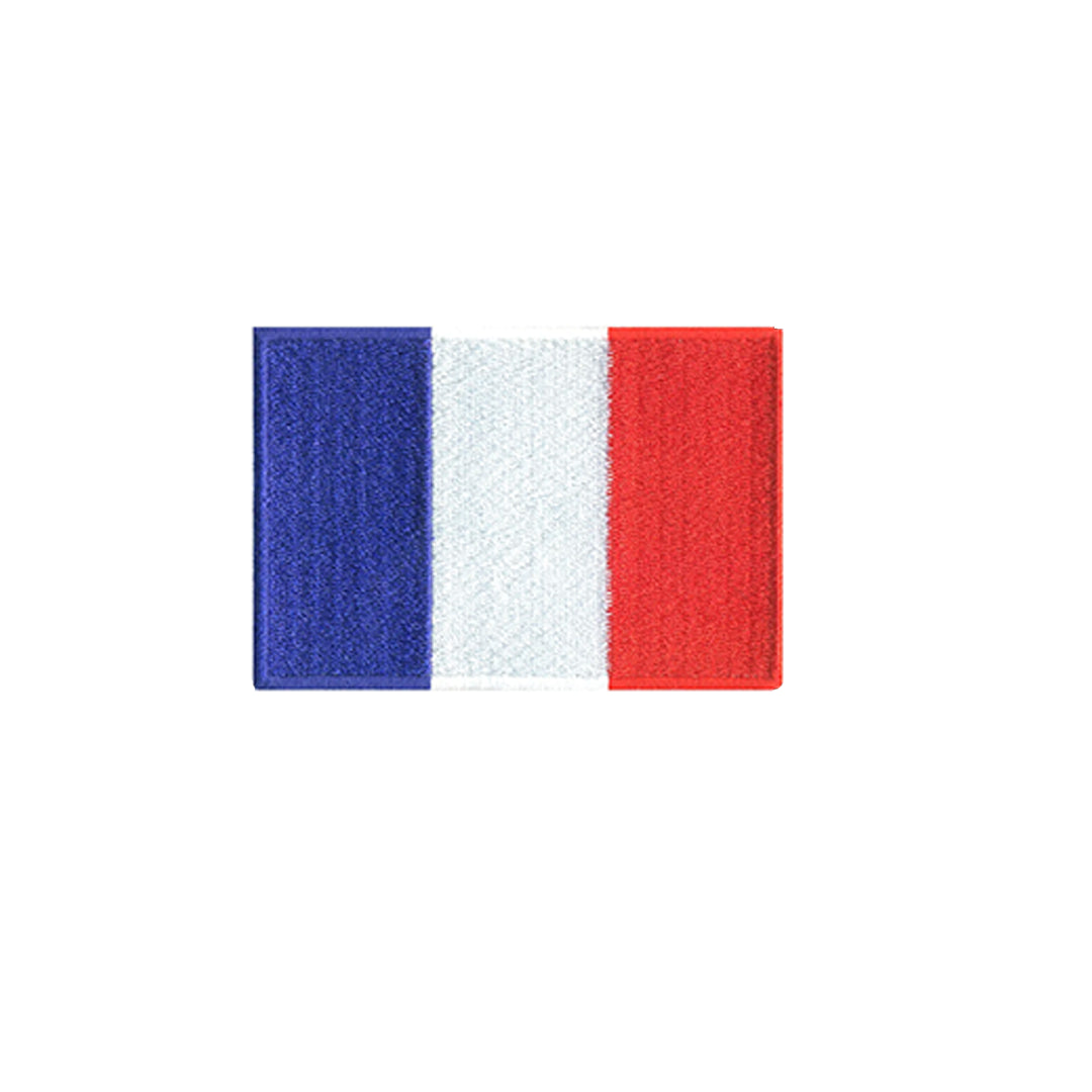 AE03-ModelWear™ Unisex Iron on Embroidered France Flag Patch for Clothing(AE03 - FRANCE)