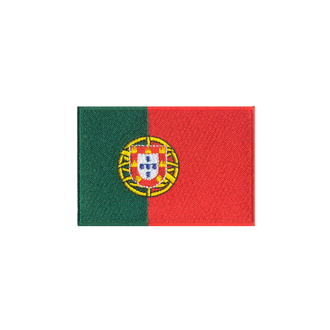 AE03-ModelWear™ Unisex Iron on Embroidered Portugal Flag Patch for Clothing(AE03 - PORTUGAL)