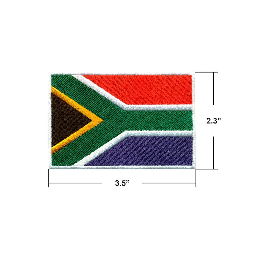 AE03-ModelWear™ Unisex Iron on Embroidered South Africa Flag Patch for Clothing(AE03 - SOUTHAFRICA)