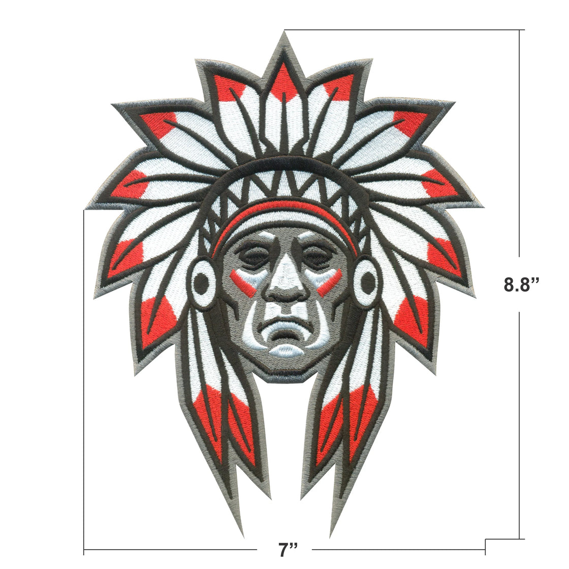 AE10-1012 Indians CONTOUR EMBLEM
