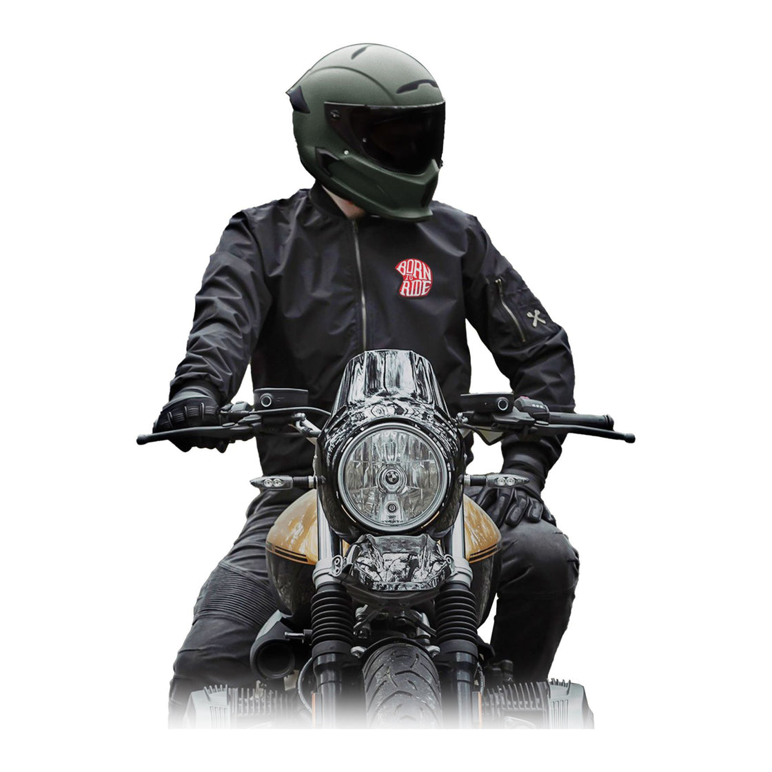 AE10-1018-BORN TO RIDE CONTOUR EMBLEM