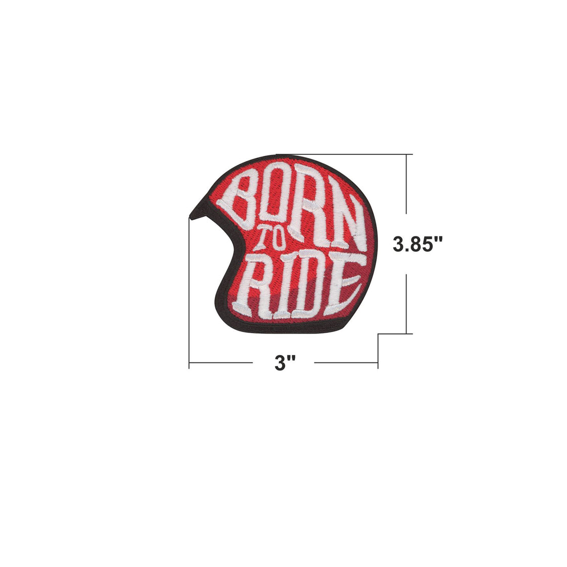 AE10-1018-BORN TO RIDE CONTOUR EMBLEM