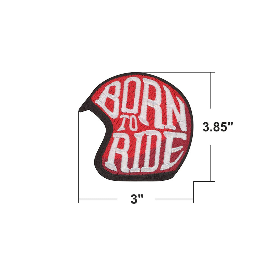 Model Wear - Born to Ride Emblem Embroidered Appliques Patches
