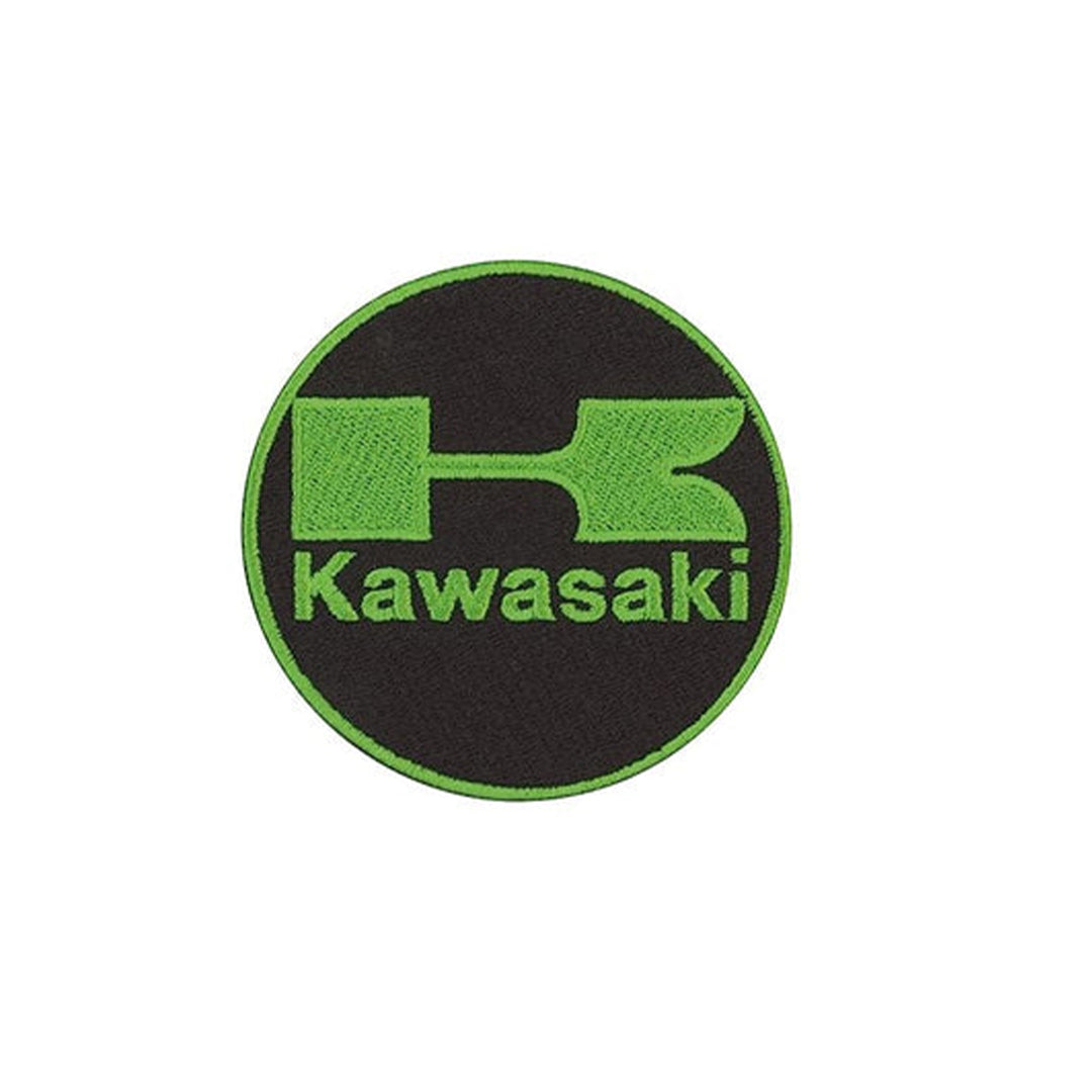 Model Wear - Kawasaki Round Name Model Embroidery Emblem Appliques Patches
