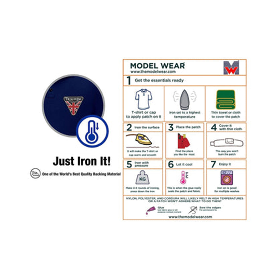 Model Wear - Triumph Logo Model Embroidery Emblem Appliques Patches