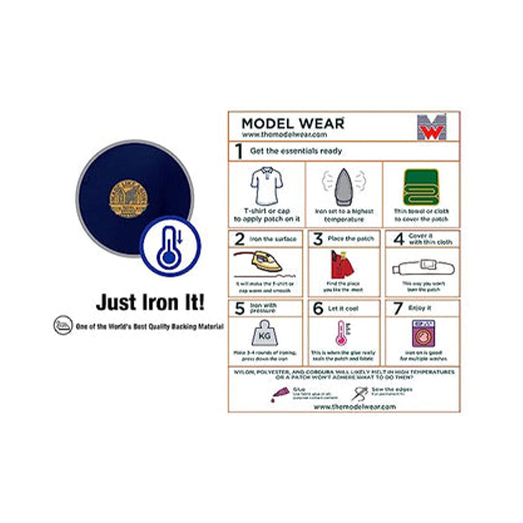 Model Wear - RE Made Like Gun Model Embroidery Emblem Appliques Patches
