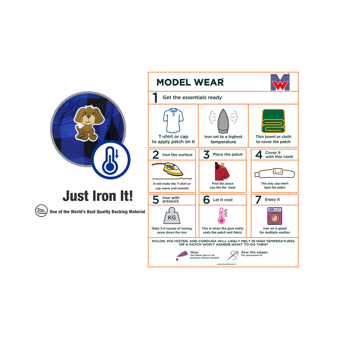 AE07-1015 Model Wear - Assorted Cartoon Embroidered Appliques Patches (Pack of 7) - 5