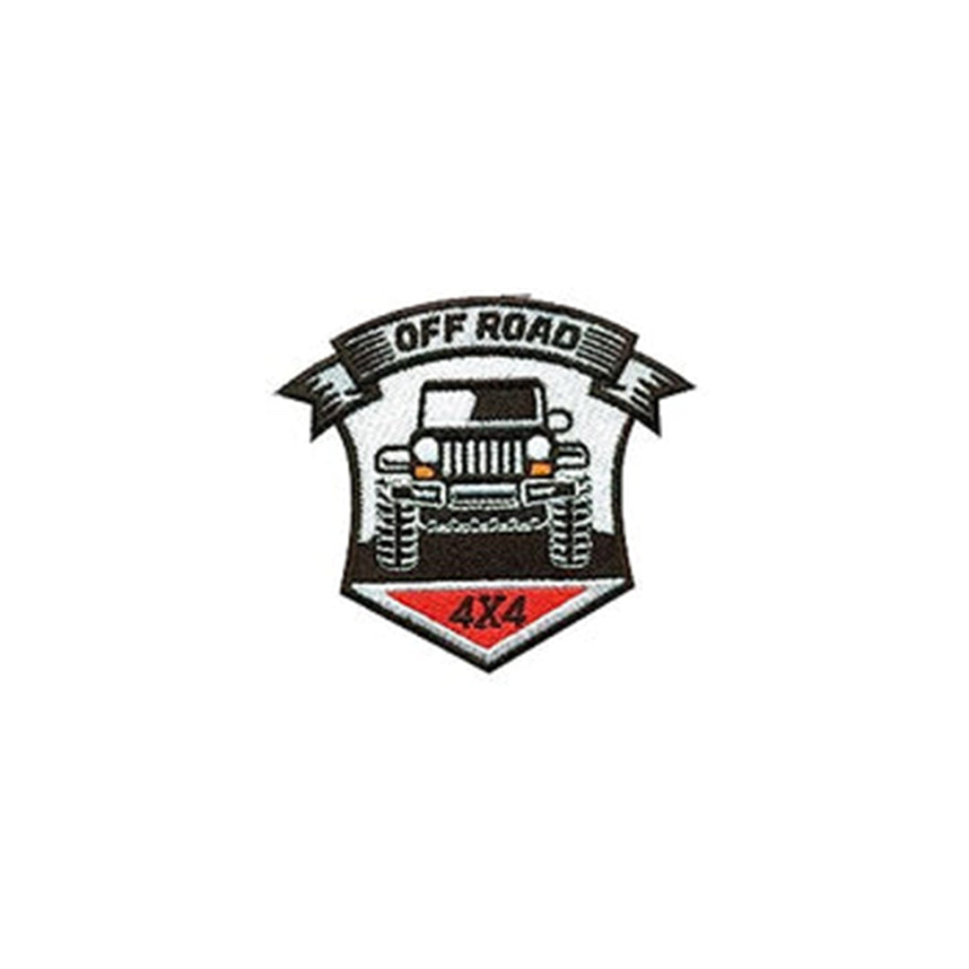 Model Wear Patches Vehicle Style Embroidery Applique Decoration for Clothes - Off Road Shield