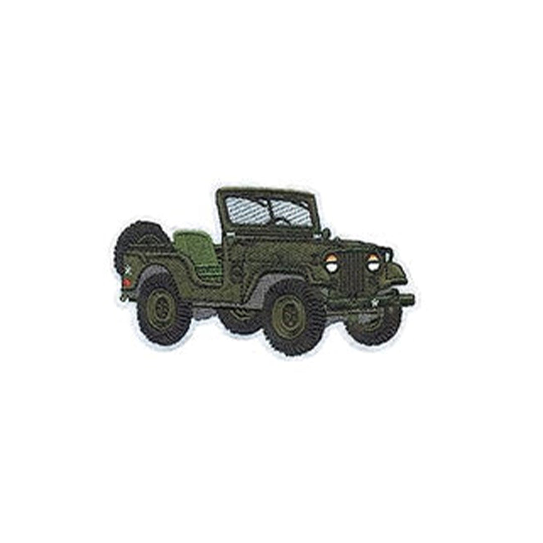 Model Wear Patches Vehicle Style Embroidery Applique Decoration for Clothes -MILITARTY Low Bonnet Jeep