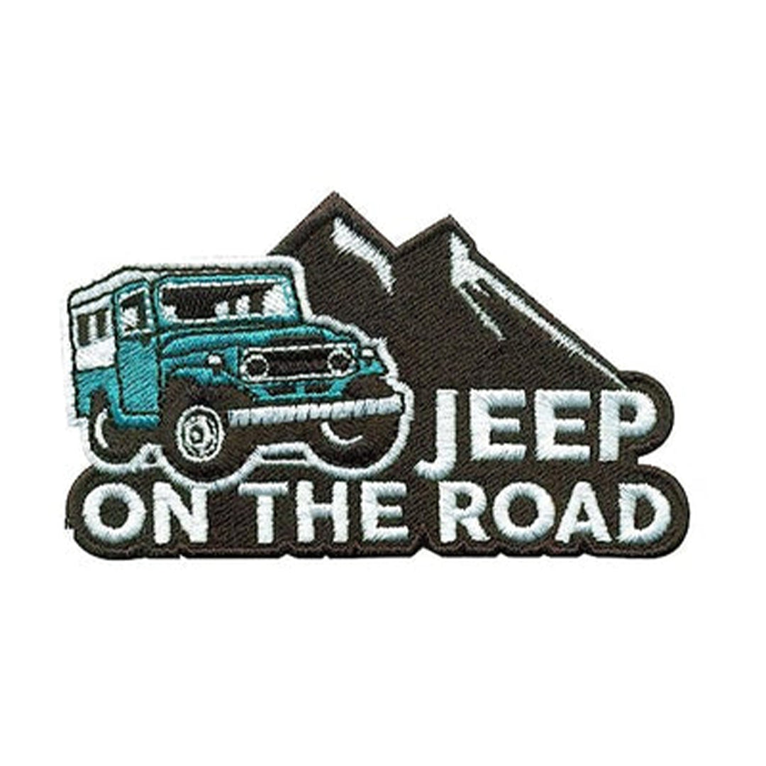 Model Wear Patches Vehicle Style Embroidery Applique Decoration for Clothes - Jeep ON The Road