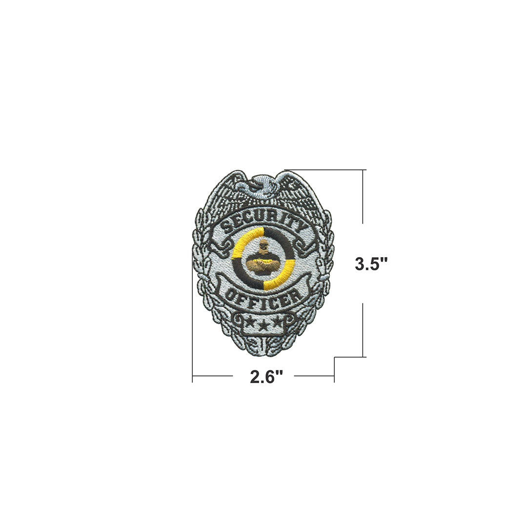 Model Wear - Security Officer Shield Emblem Embroidered Appliques Patch