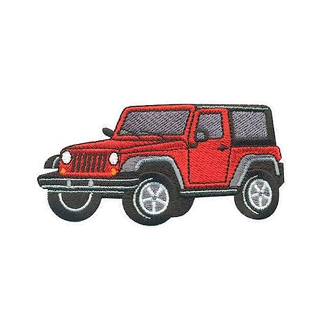 Model Wear Patches Vehicle Style Embroidery Applique Decoration for Clothes - Jeep