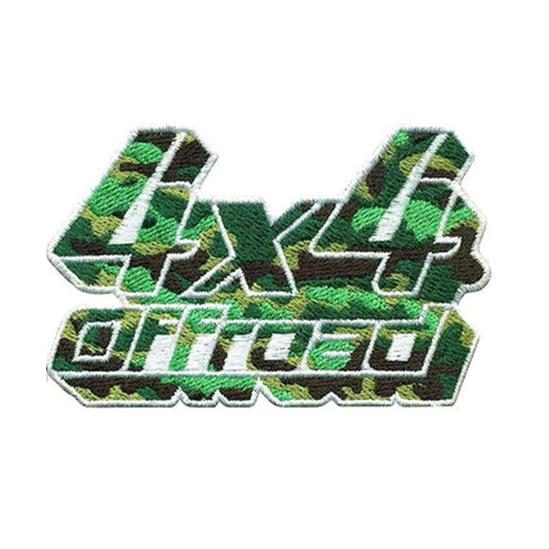 Model Wear Patches Vehicle Style Embroidery Applique Decoration for Clothes -4X4 Off Road CAMO Background Custom