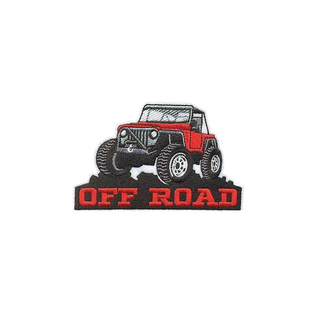 Model Wear Patches Off Road Vehicle Style Embroidery Applique Decoration for Clothes - SUV Off Road