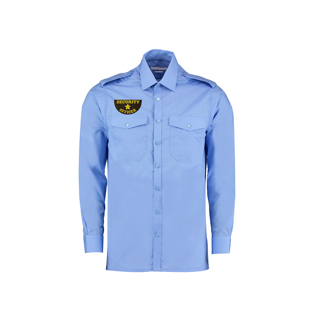 Model Wear - Security Officer Semi Circle Emblem Embroidered Appliques Patch