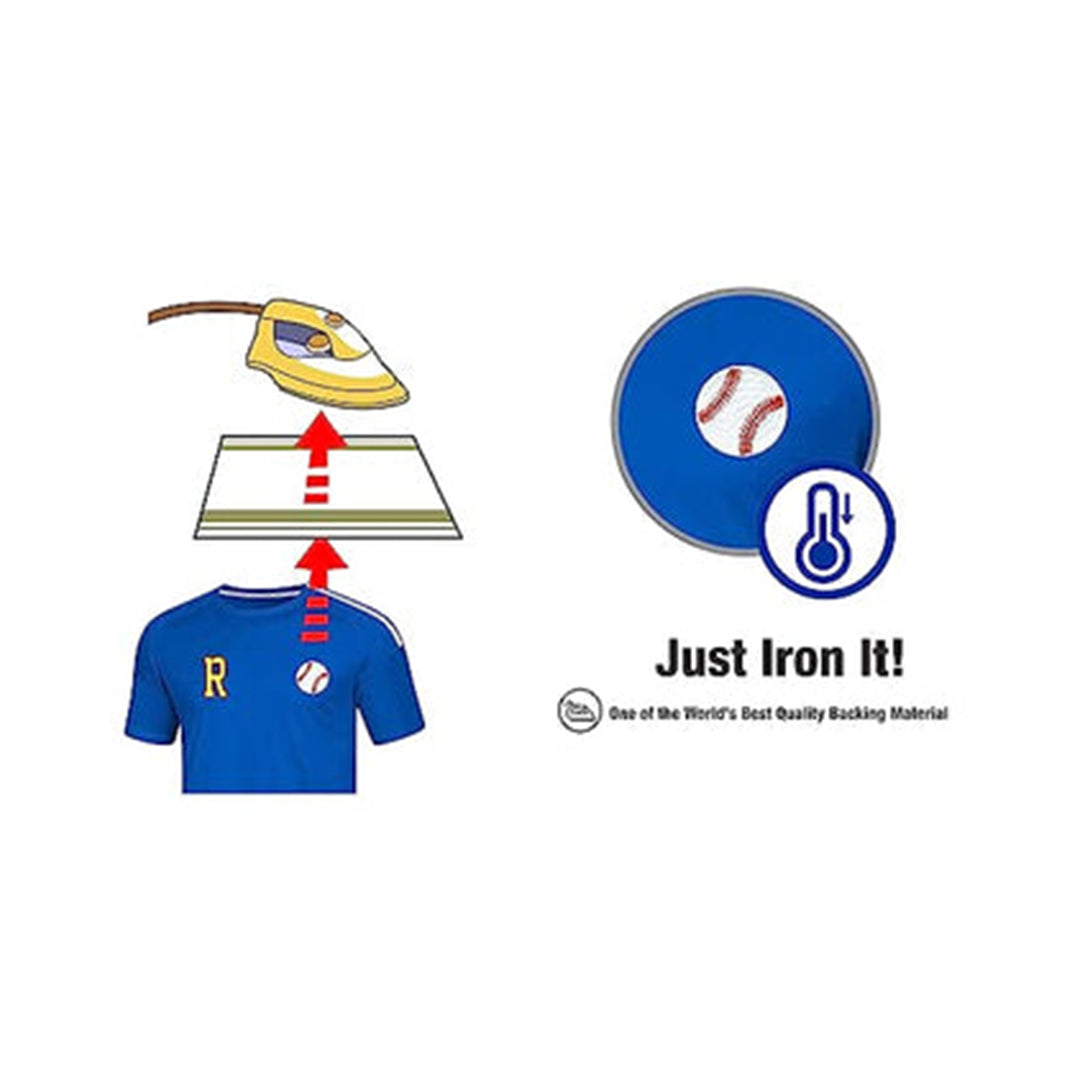 Model Wear - Base Ball Embroidered Appliques Patches