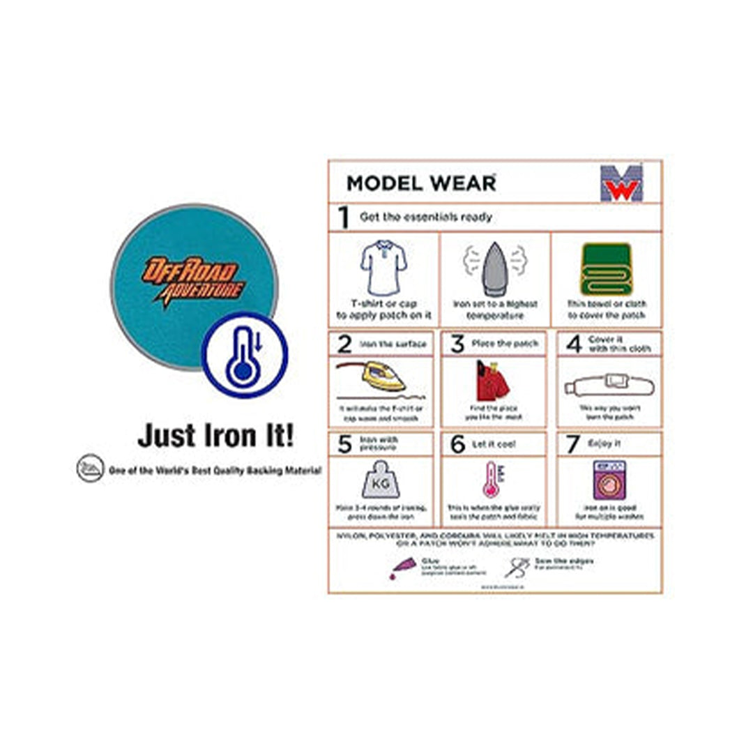 Model Wear Patches Vehicle Embroidery Applique Decoration for Clothes - Off Road Adventure