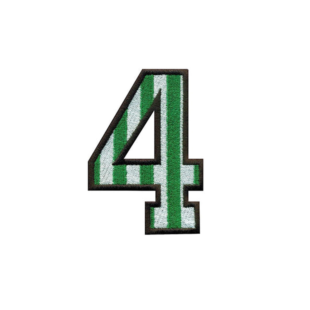 Model Wear Patches Number Style Embroidery Applique Decoration for Clothes - Green/White (0)