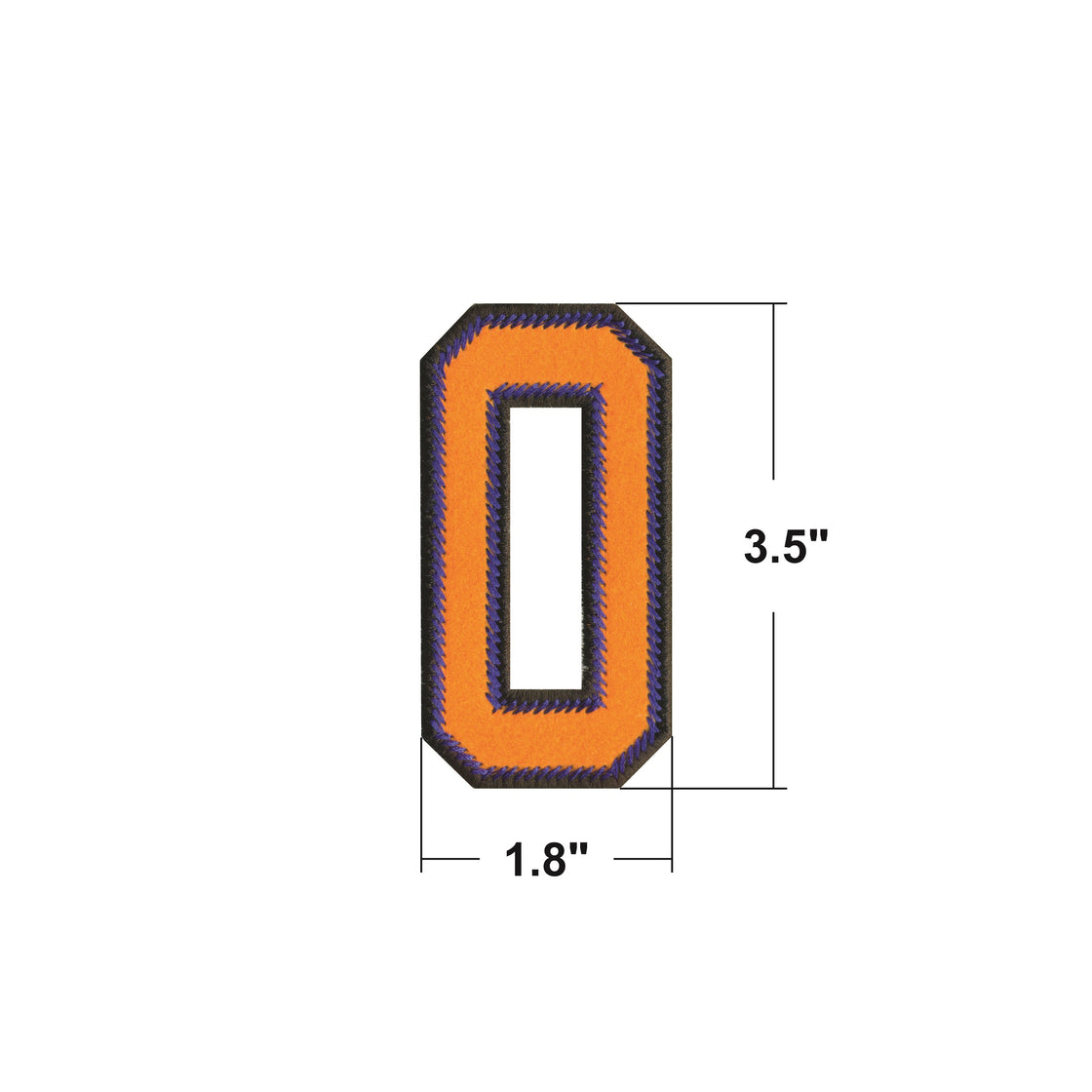 AE01-Model Wear A to Z Black & Orange EMBROIDERY LETTERS