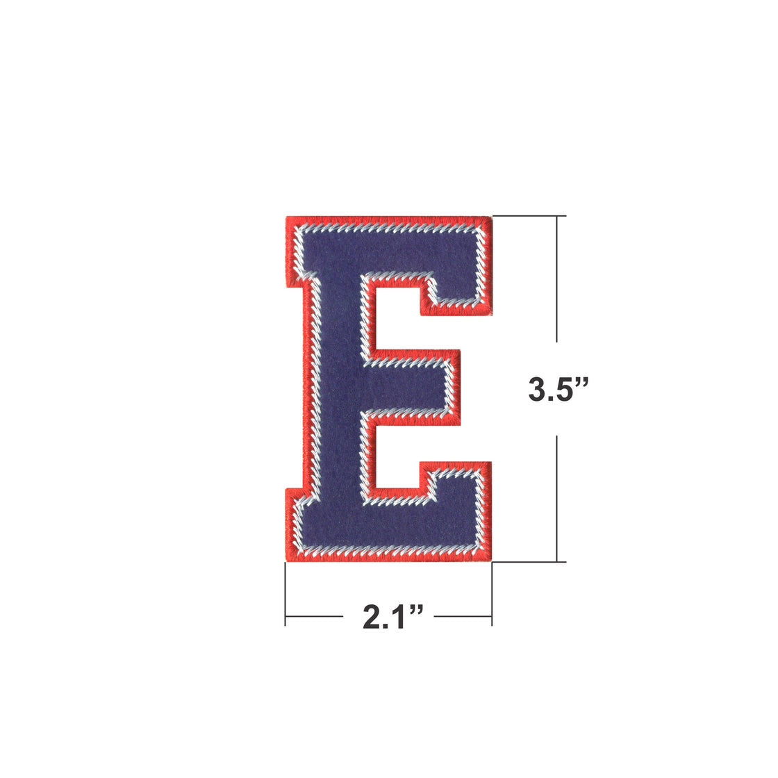 AE01-Model Wear A to Z Red & Navy EMBROIDERY LETTERS