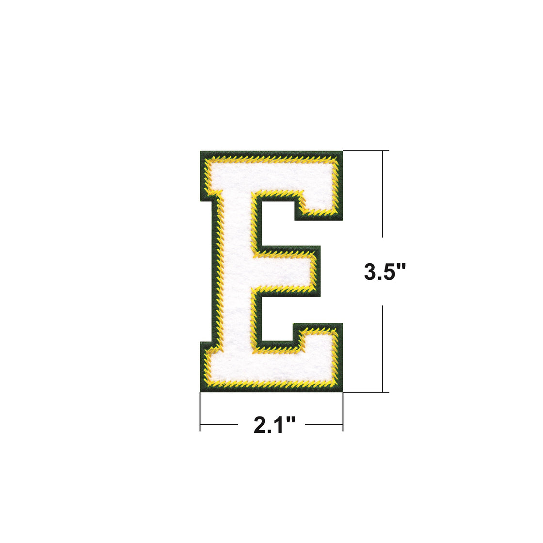 AE01- Model wear  A to Z Green & White EMBROIDERY LETTERS