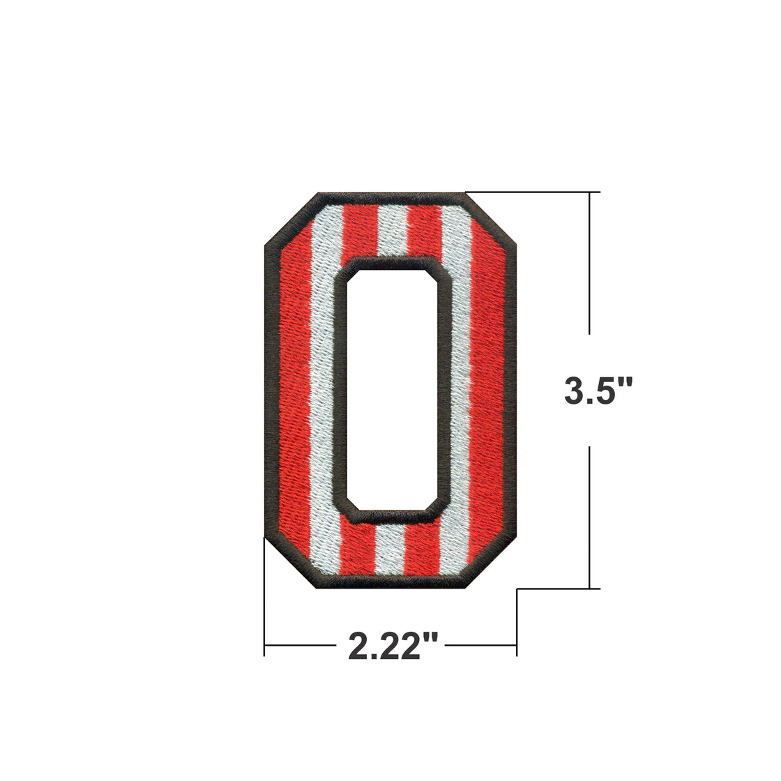 AE06 Red & White Number Patches