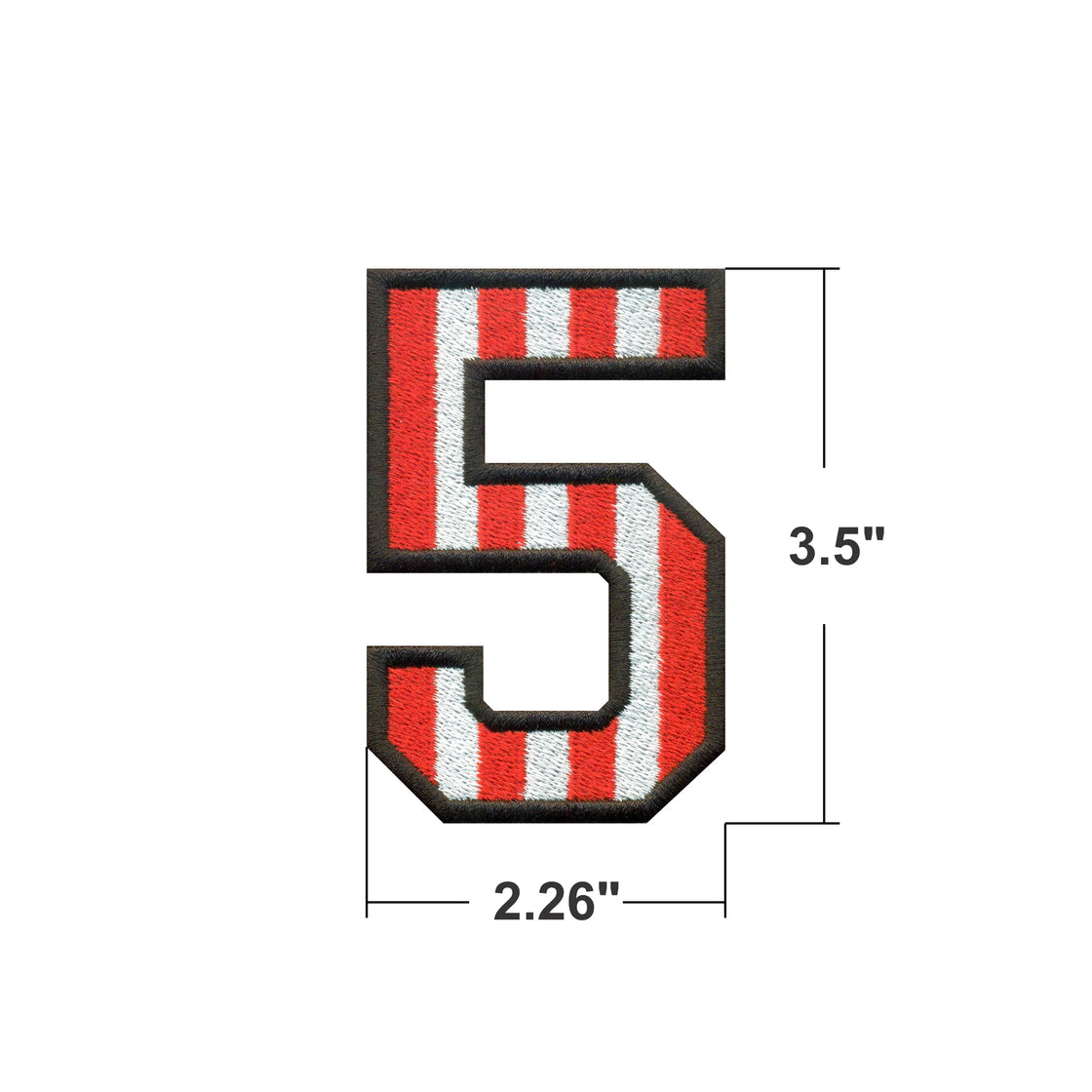 AE06 Red & White Number Patches