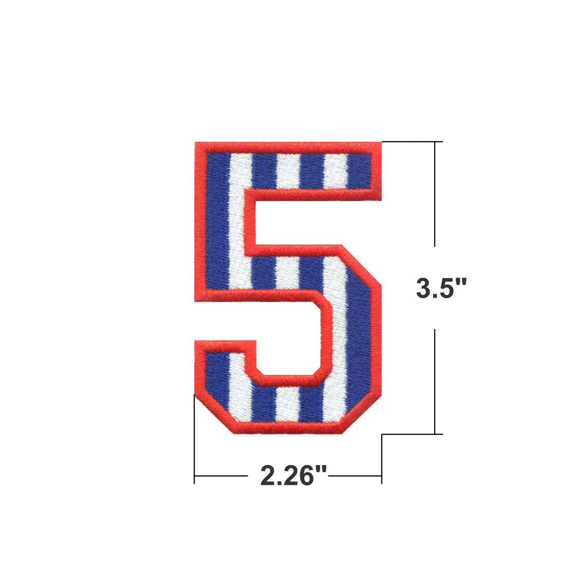 AE06 Blue & White Number Patches